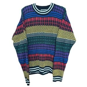 Vintage Studio‎ Knit Striped Sweater Men's Size Large